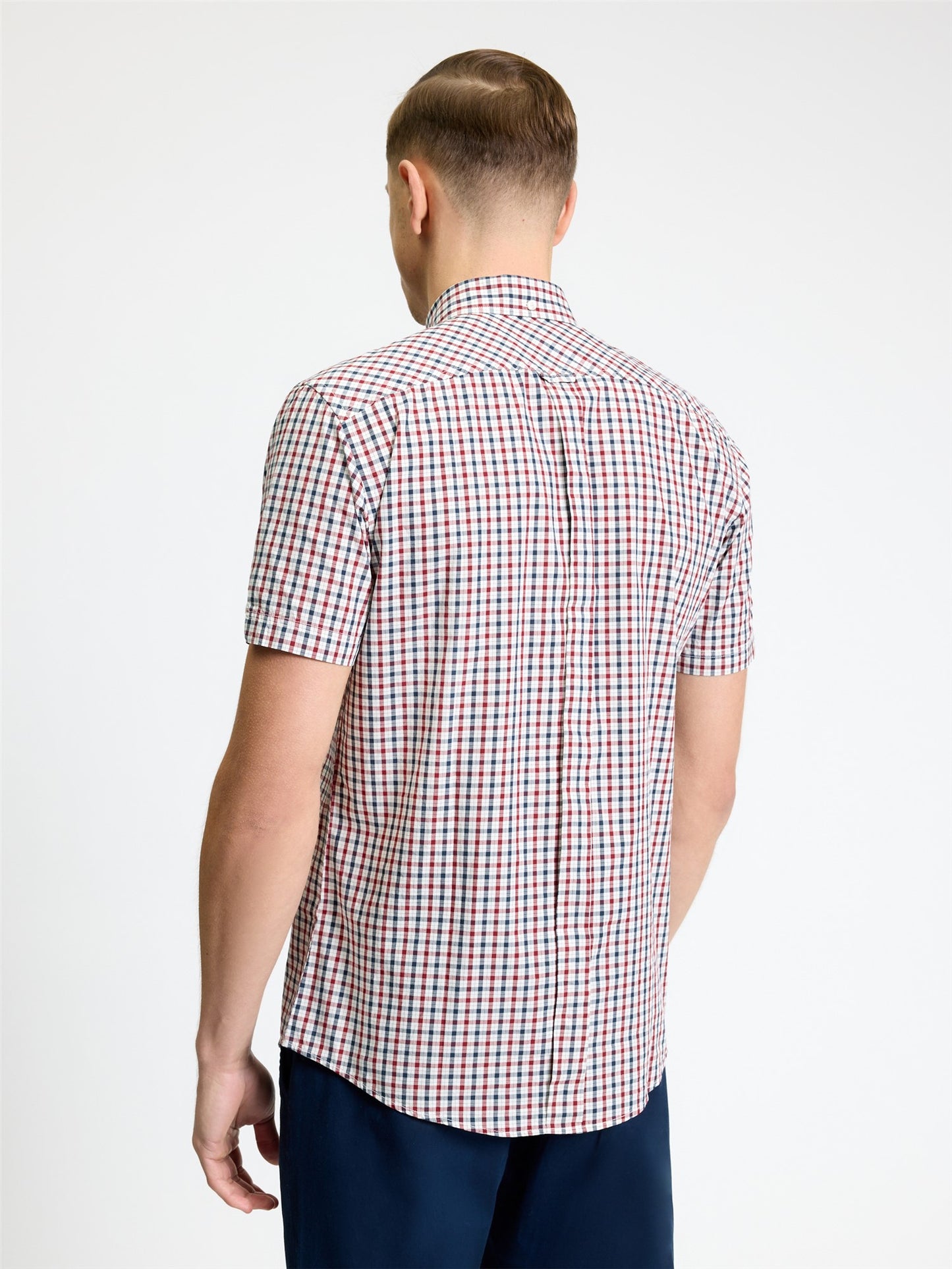 Ben Sherman Short Sleeve House Check Shirt Red / Navy