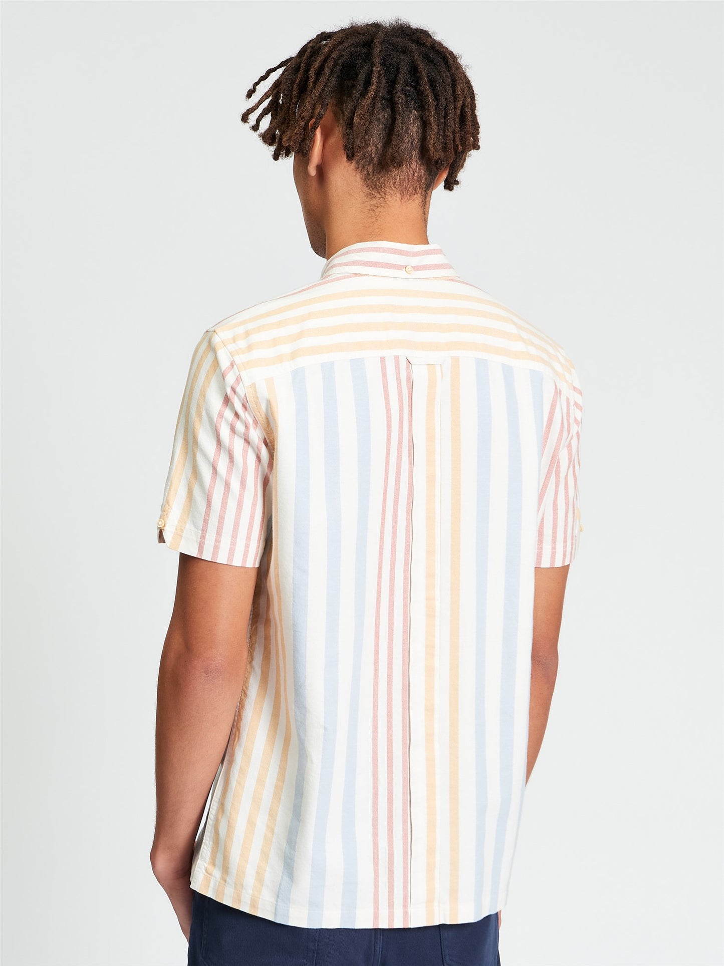 Ben Sherman Short Sleeve Cotton Oxford Stripe Shirt