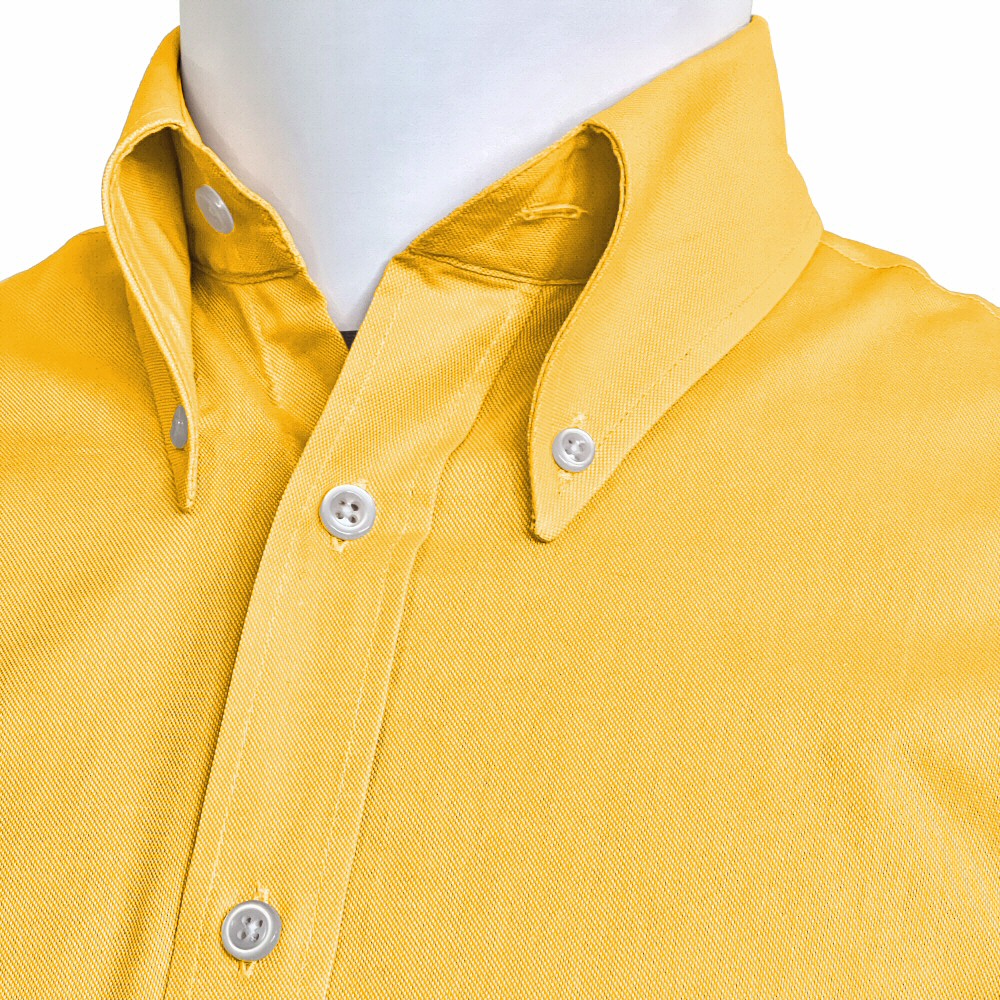 Adaptor Clothing Oxford Long Sleeve Button Down Shirt Mustard