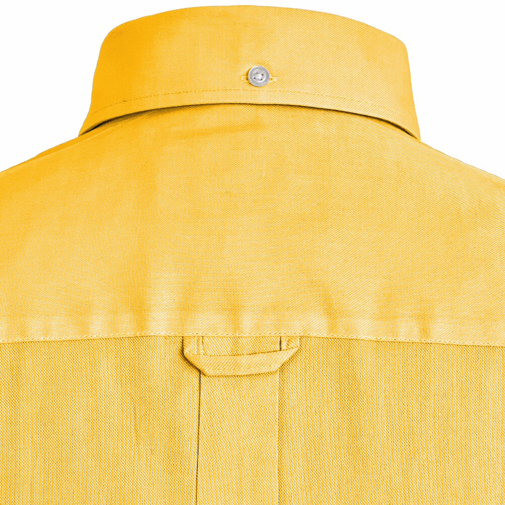 Adaptor Clothing Oxford Short Sleeve Button Down Shirt Mustard