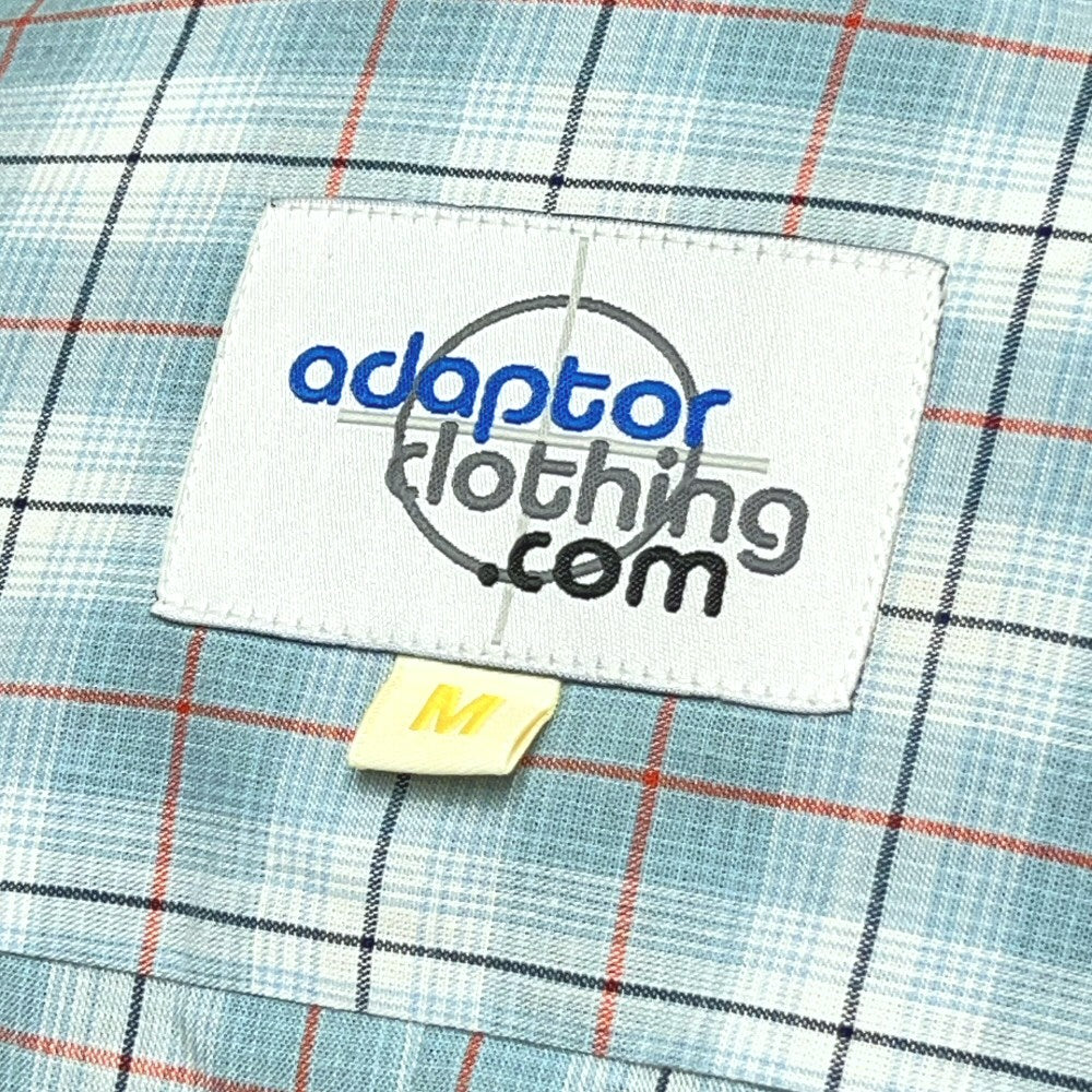 PRE-ORDER: Adaptor Clothing Check Long Sleeve Button Down Shirt Seafoam