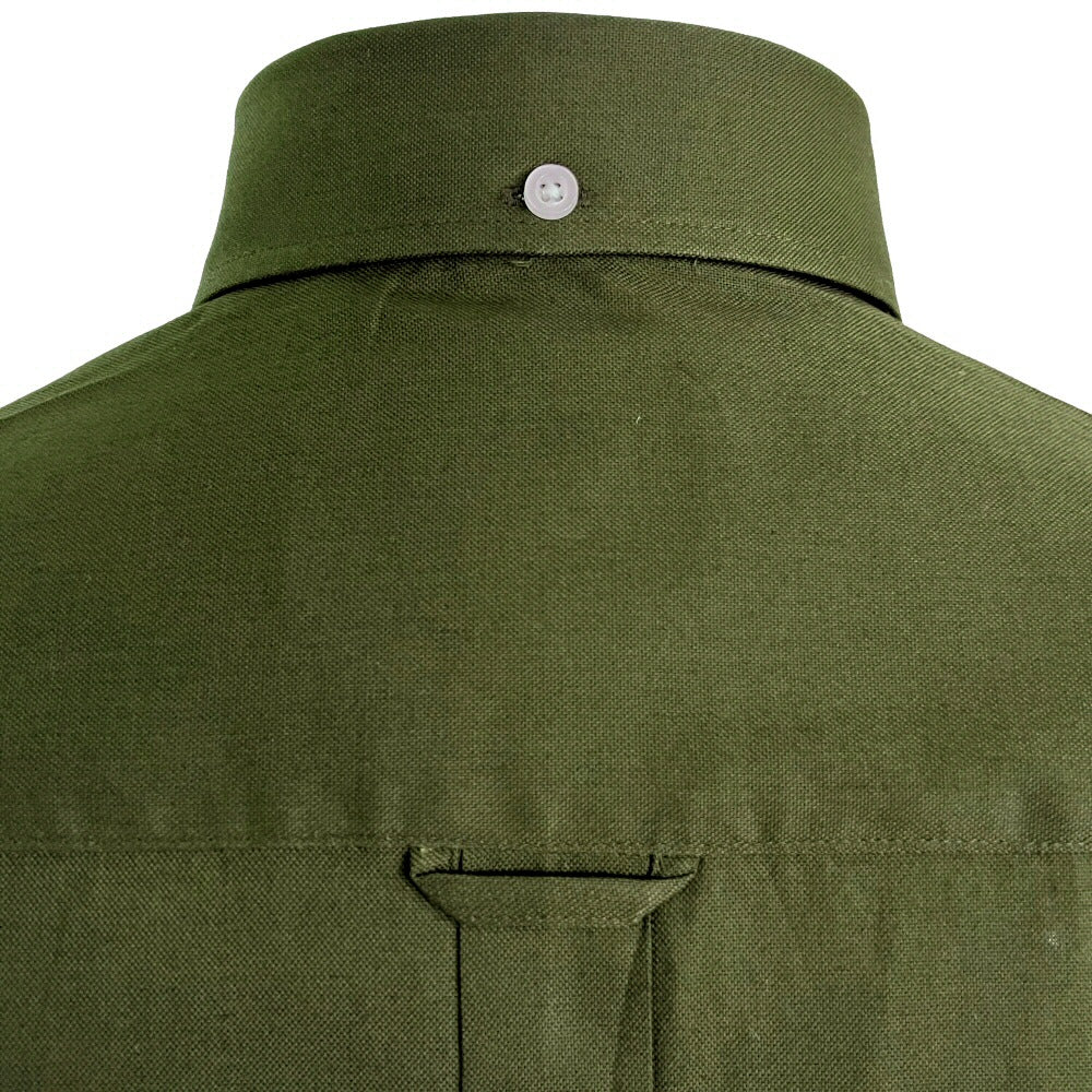 PRE-ORDER: Adaptor Clothing Oxford Short Sleeve Button Down Shirt Olive