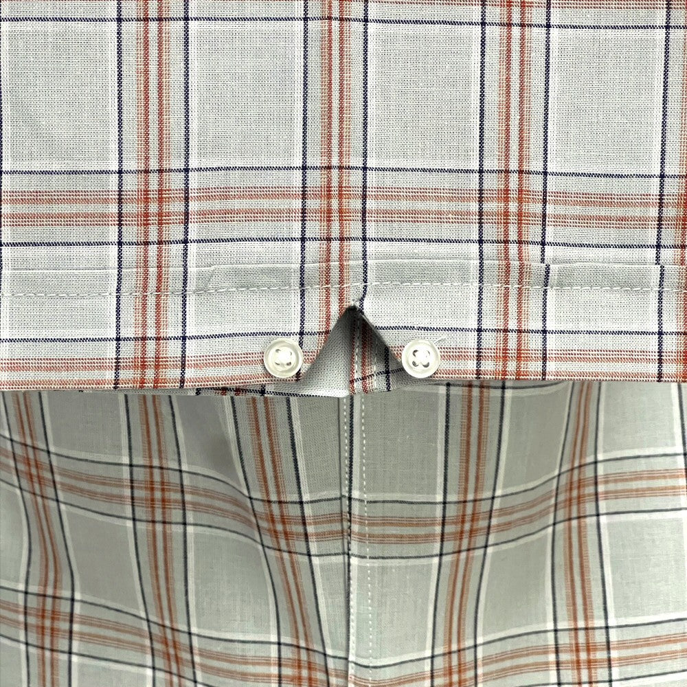 PRE-ORDER: Adaptor Clothing Check Short Sleeve Button Down Shirt Grey