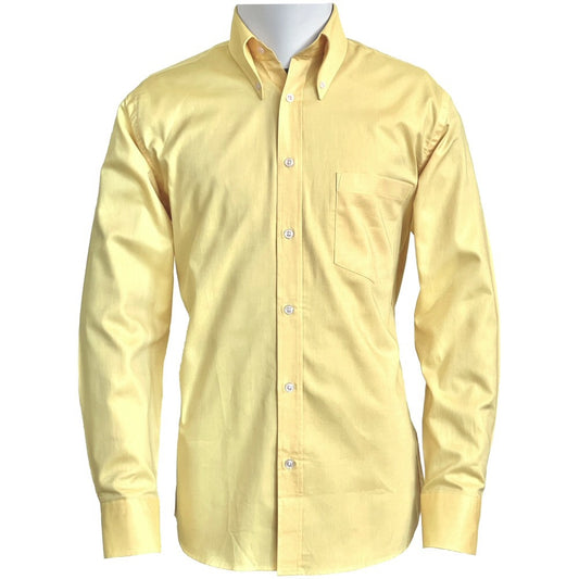 Adaptor Clothing Oxford Long Sleeve Button Down Shirt Lemon