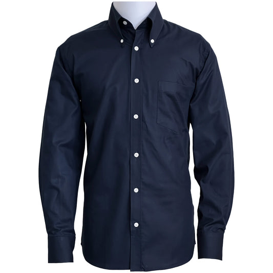 Adaptor Clothing Oxford Long Sleeve Button Down Shirt Navy