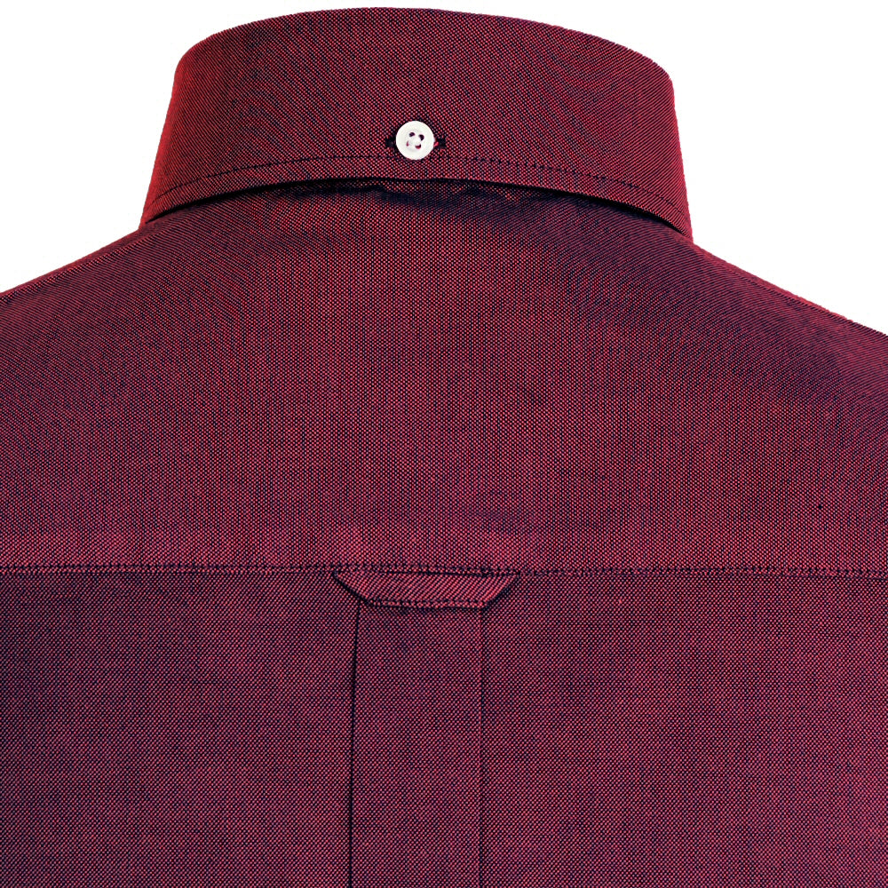 Adaptor Clothing Oxford Long Sleeve Button Down Shirt Tonic Wine