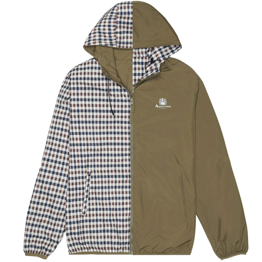 Aquascutum Active Hooded Reversible Sailor Jacket Army Green