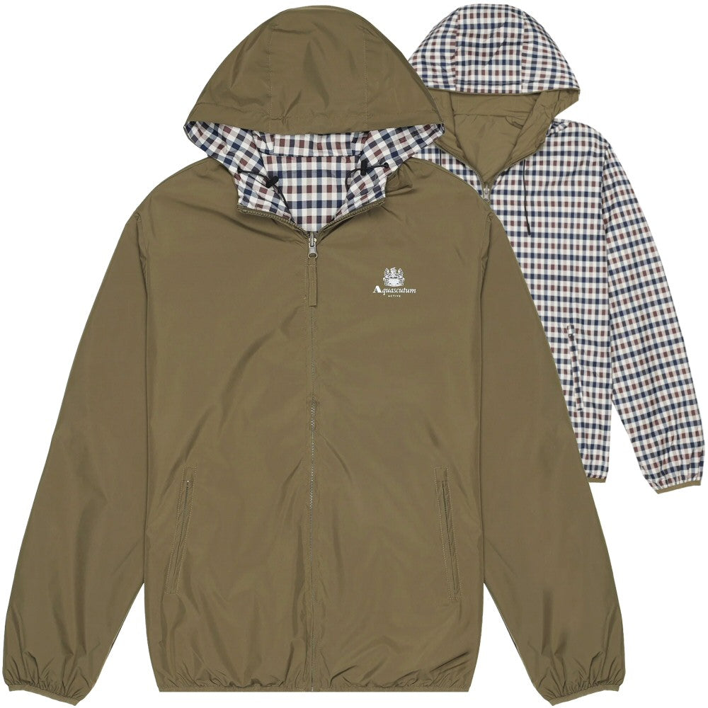 Aquascutum Active Hooded Reversible Sailor Jacket Army Green