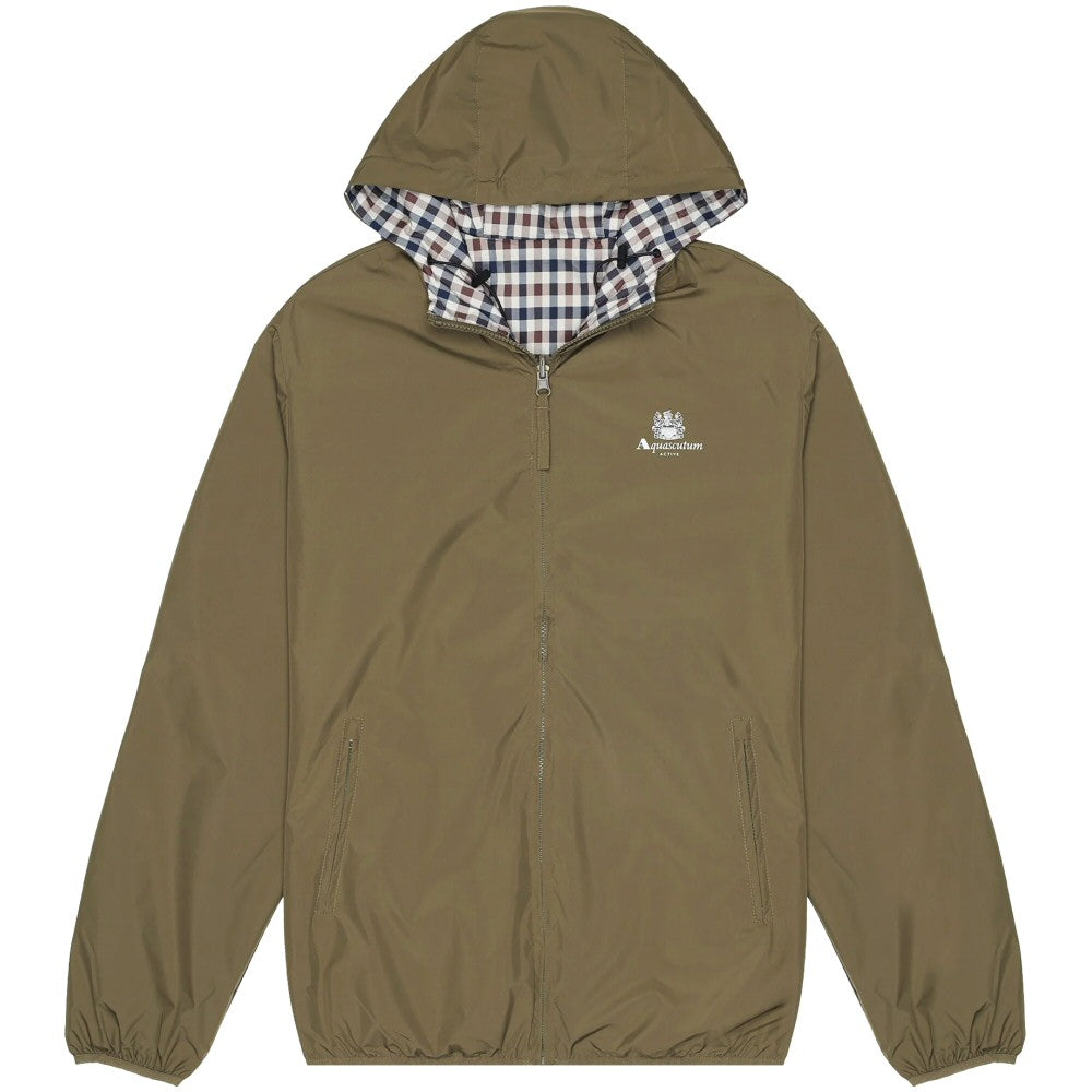 Aquascutum Active Hooded Reversible Sailor Jacket Army Green