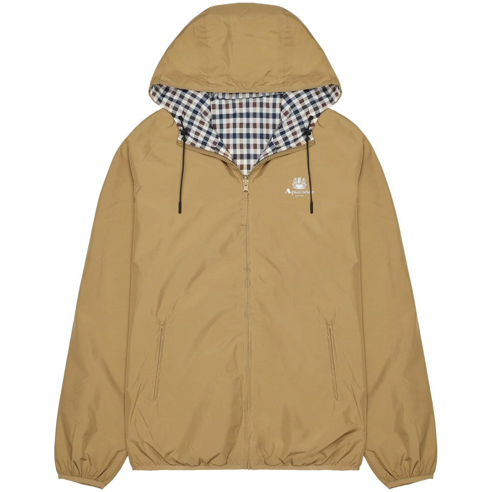 Aquascutum Active Hooded Reversible Sailor Jacket Sand