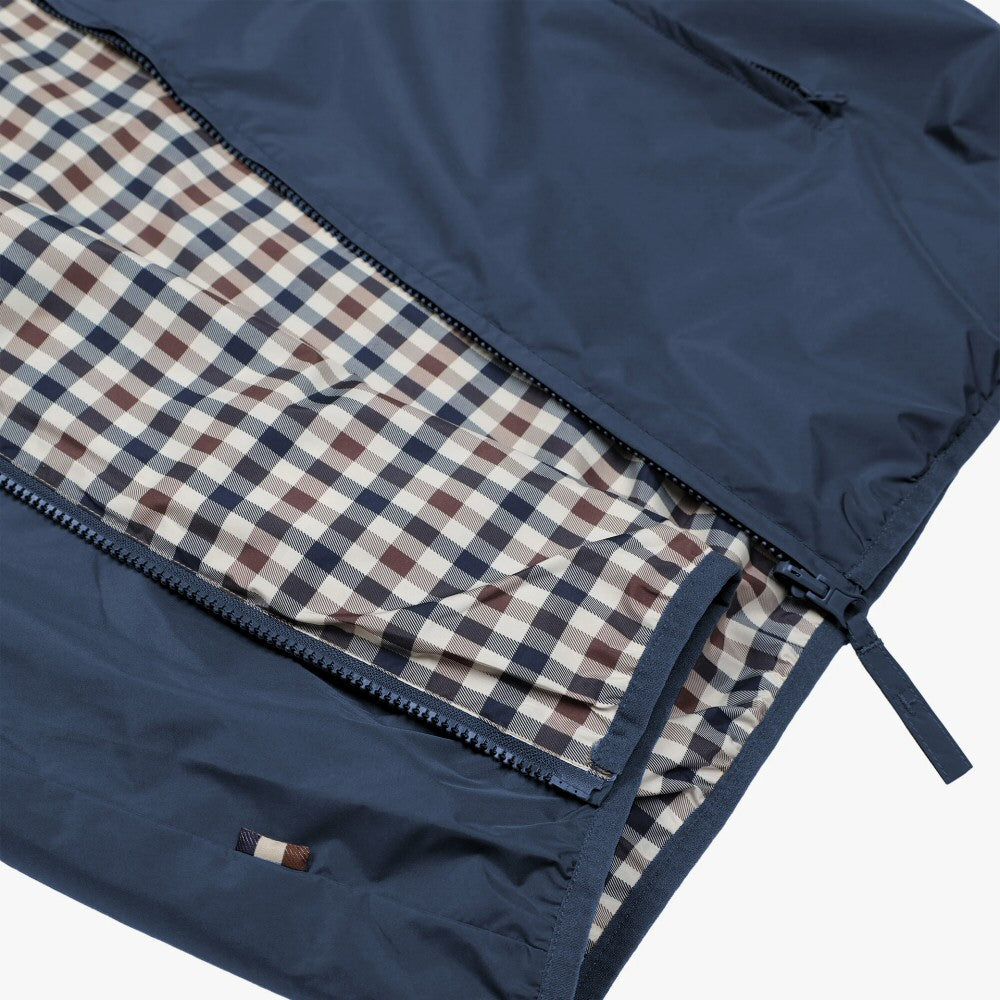 Aquascutum Active Hooded Reversible Sailor Jacket Khaki Navy