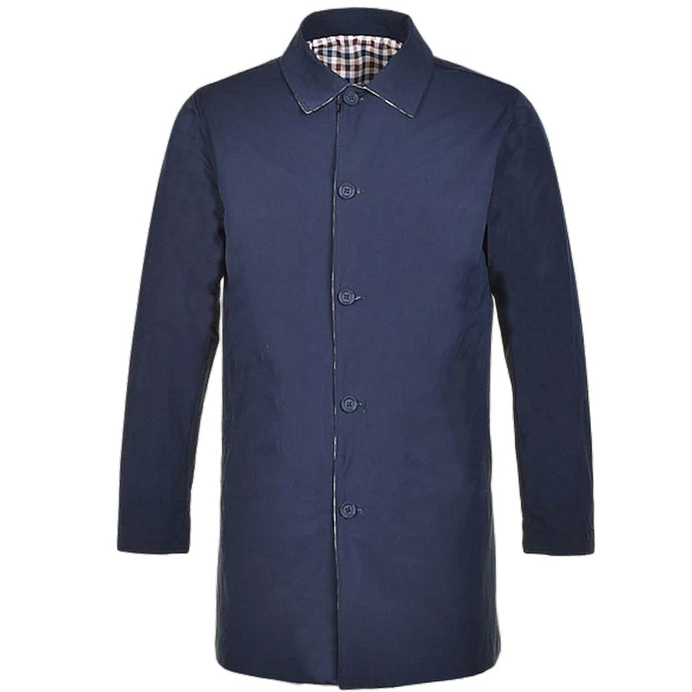 Aquascutum Active Waterproof Reversible Raincoat Navy
