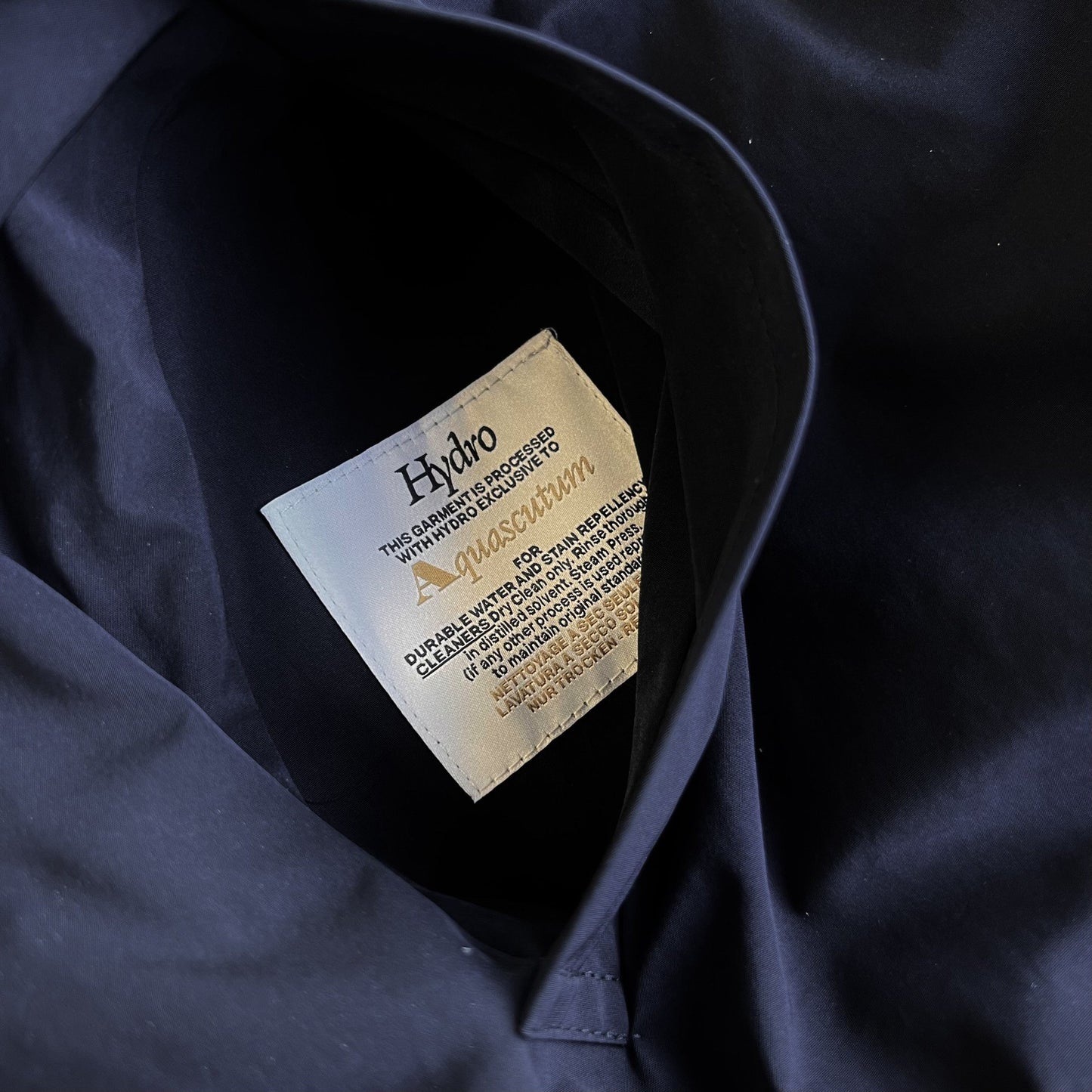 Aquascutum Active Waterproof Reversible Raincoat Navy