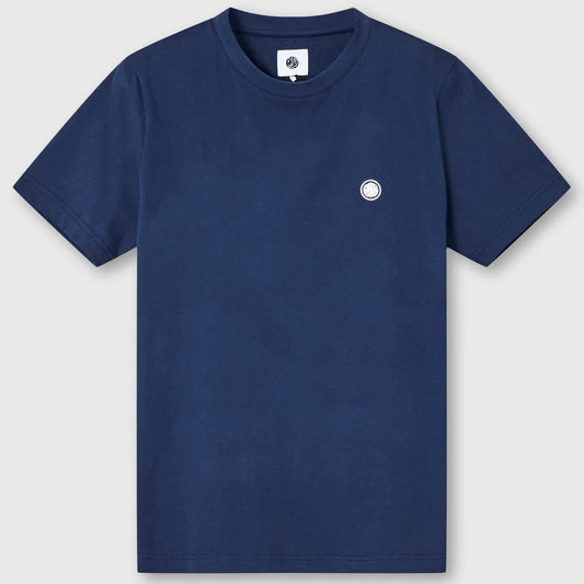 Pretty Green Logo Cotton T Shirt Navy