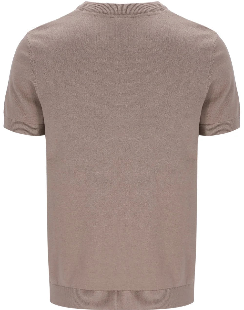 Fila Gold Collection Square Knit Crew Neck Top Taupe