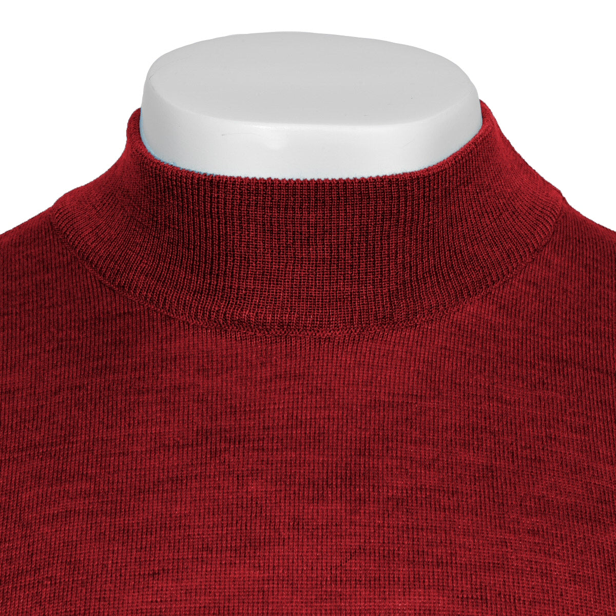 Franco Ponti Made in Italy Merino Wool TURTLE Neck Jumper Burgundy