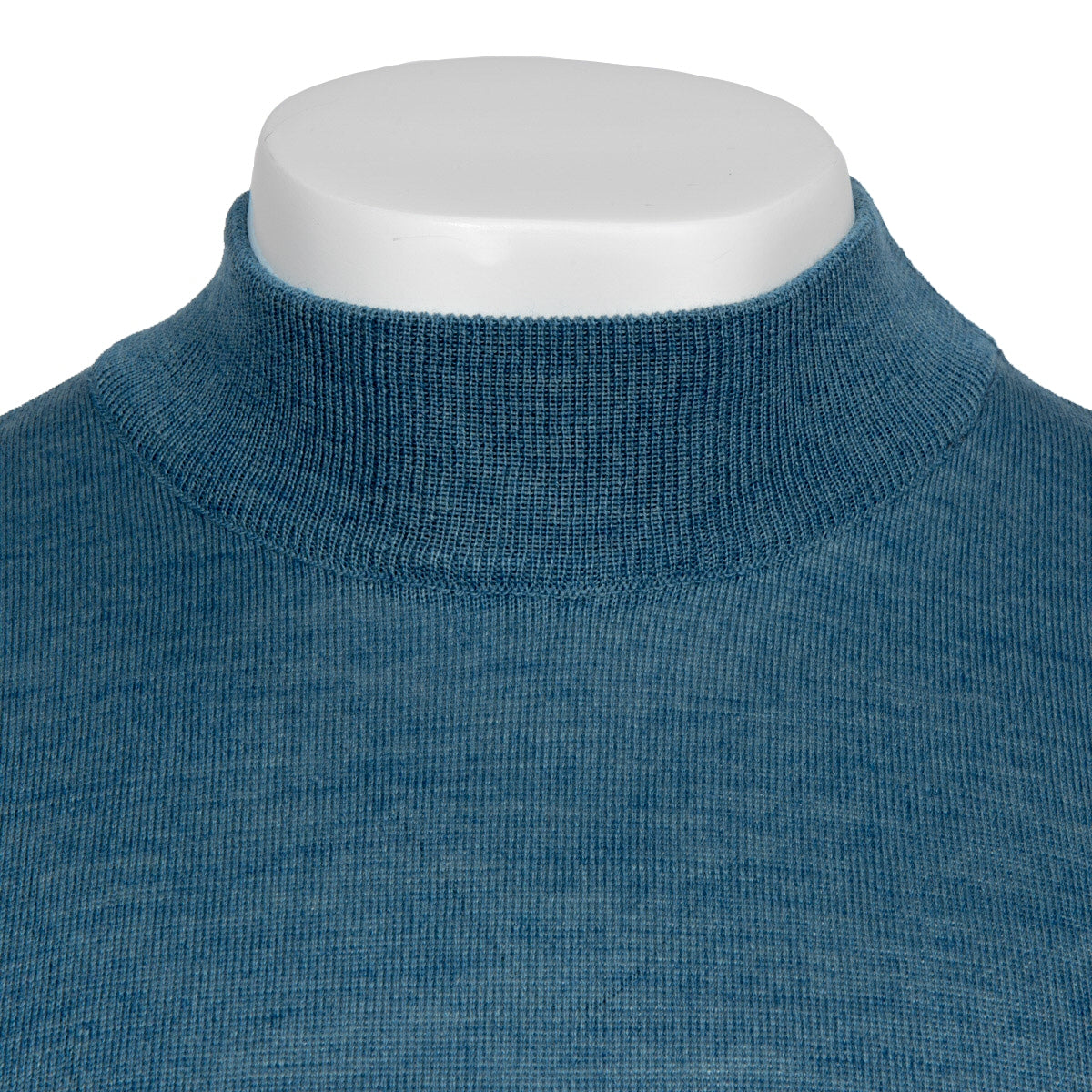 Franco Ponti Made in Italy Merino Wool TURTLE Neck Jumper Denim