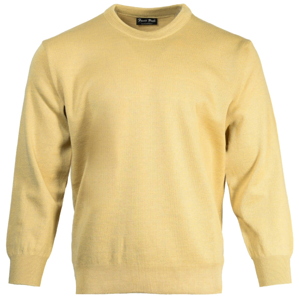 Franco Ponti Made in Italy Merino Wool CREW Neck Jumper (13 Colours)