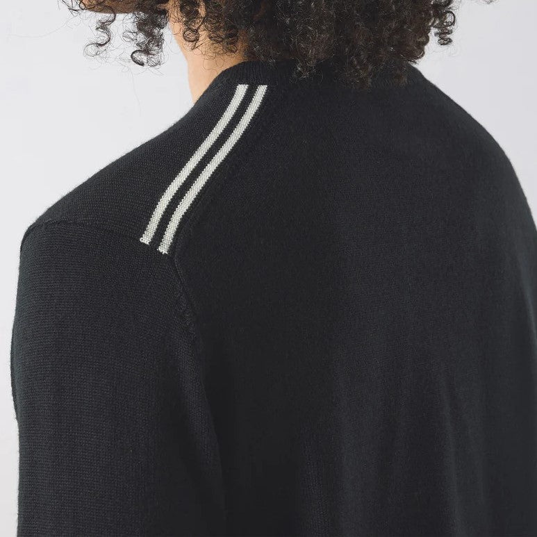 Pretty Green Merino Blend Crew Neck Black