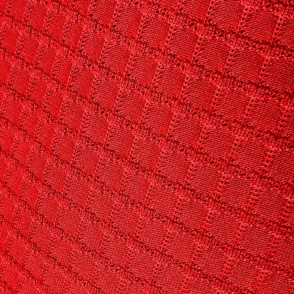 Gabicci Vintage Archive Roy Fine Gauge Waffle Polo Deep Red