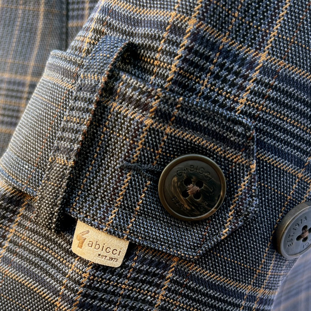 Gabicci Vintage Overcheck Fly Fronted Raincoat Charcoal