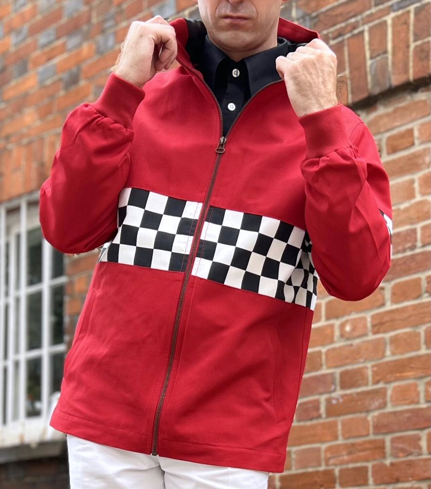 Adaptor Clothing NEW Checkerboard James Jacket Red