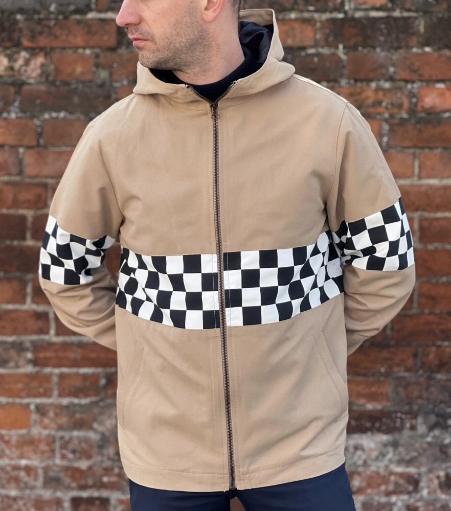 Adaptor Clothing NEW Checkerboard James Jacket Stone