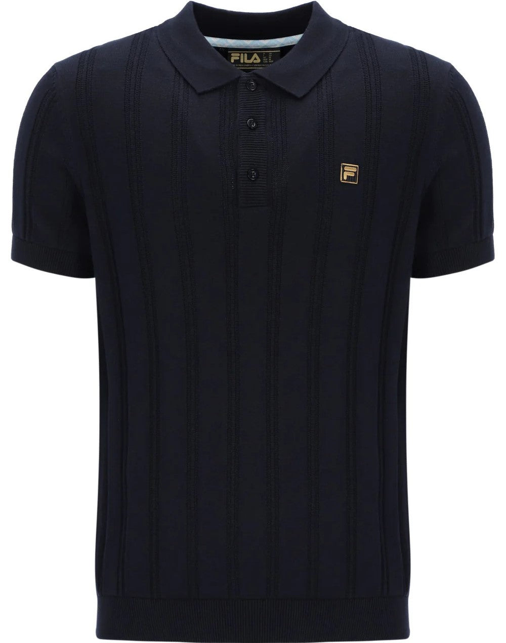 Fila Gold Collection Knit Polo Black