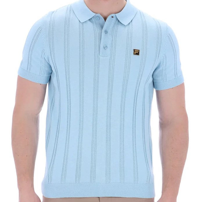 Fila Gold Collection Knit Polo Sky Blue