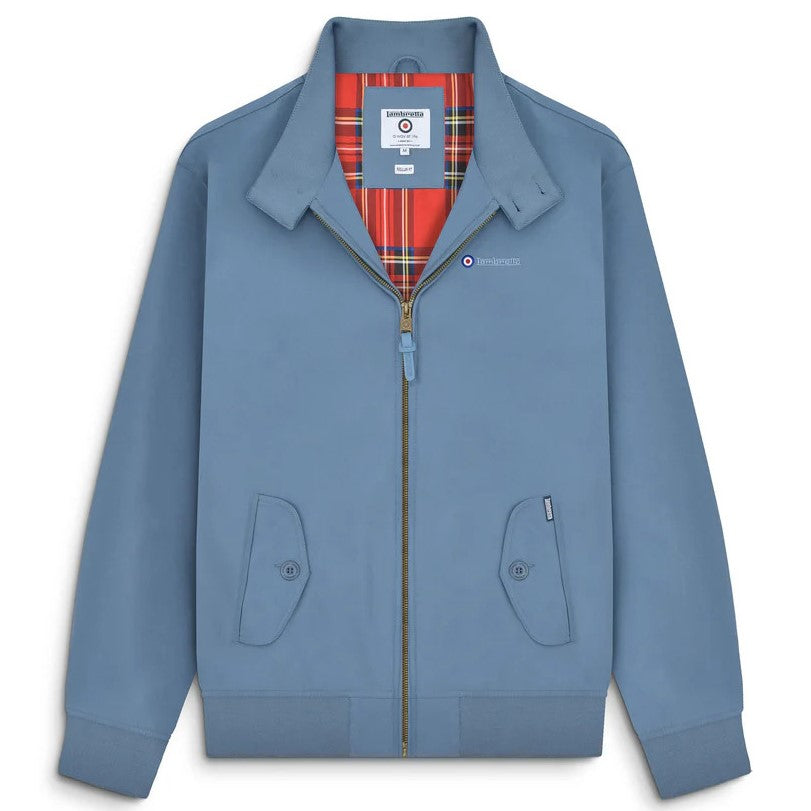 Lambretta Shower Resistant Harrington Jacket Mid Blue