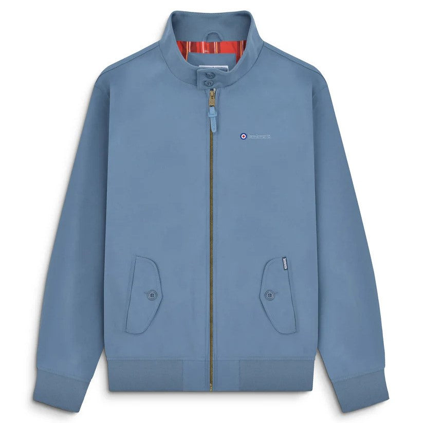 Lambretta Shower Resistant Harrington Jacket Mid Blue