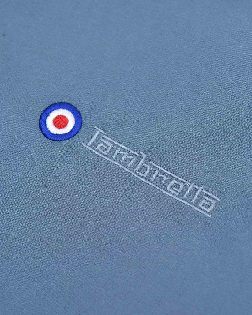 Lambretta Shower Resistant Harrington Jacket Mid Blue