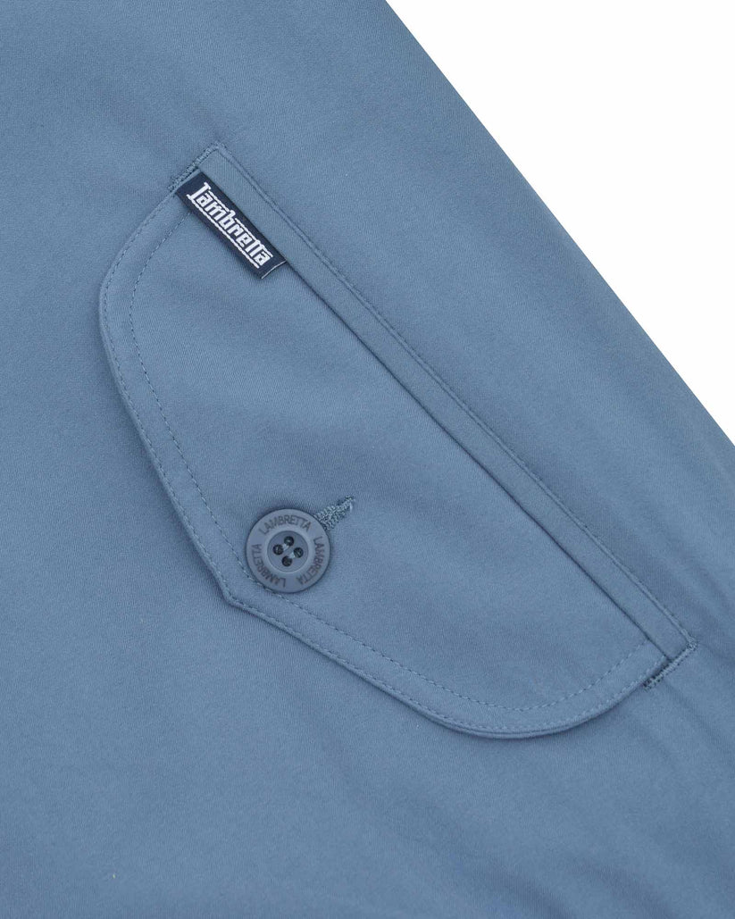 Lambretta Shower Resistant Harrington Jacket Mid Blue