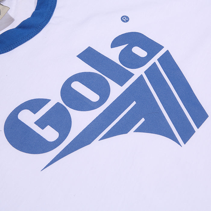 Gola Long Sleeve Raglan Top White And Retro Blue