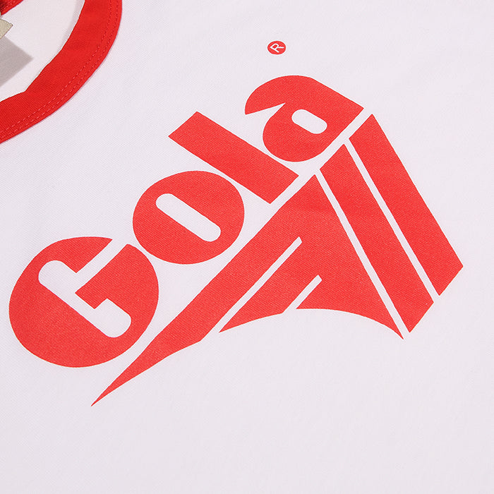 Gola Long Sleeve Raglan Top White And Red