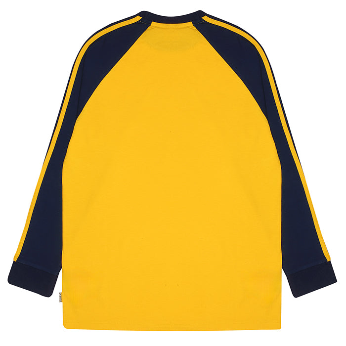 Gola Long Sleeve Raglan Twin Stripe Top Yellow