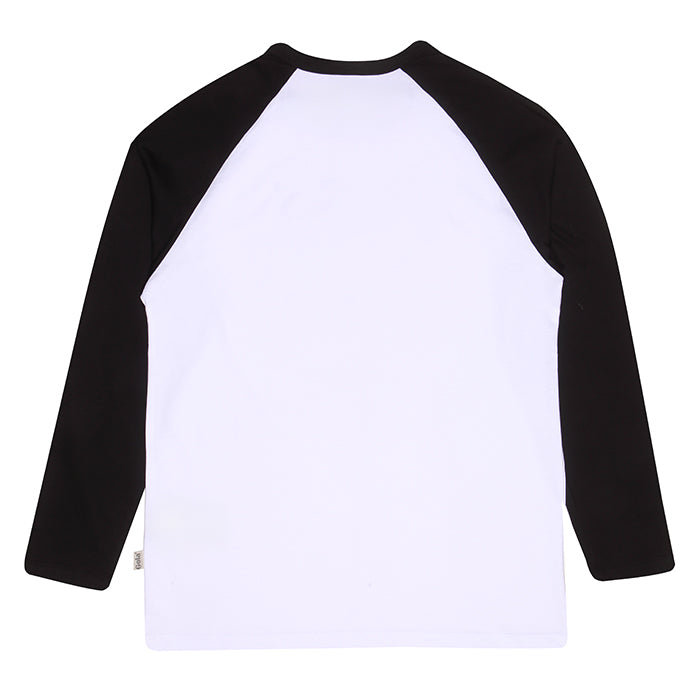 Gola Long Sleeve Raglan Top White And Black