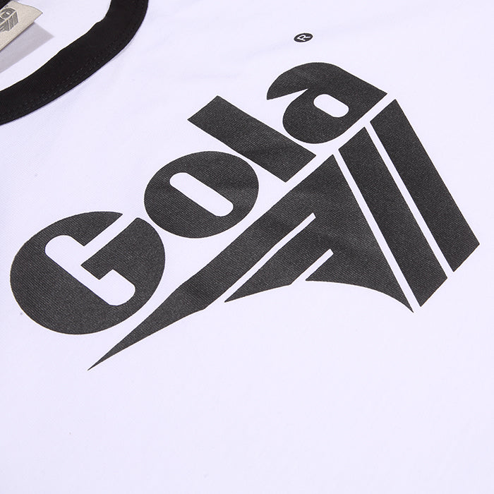 Gola Long Sleeve Raglan Top White And Black