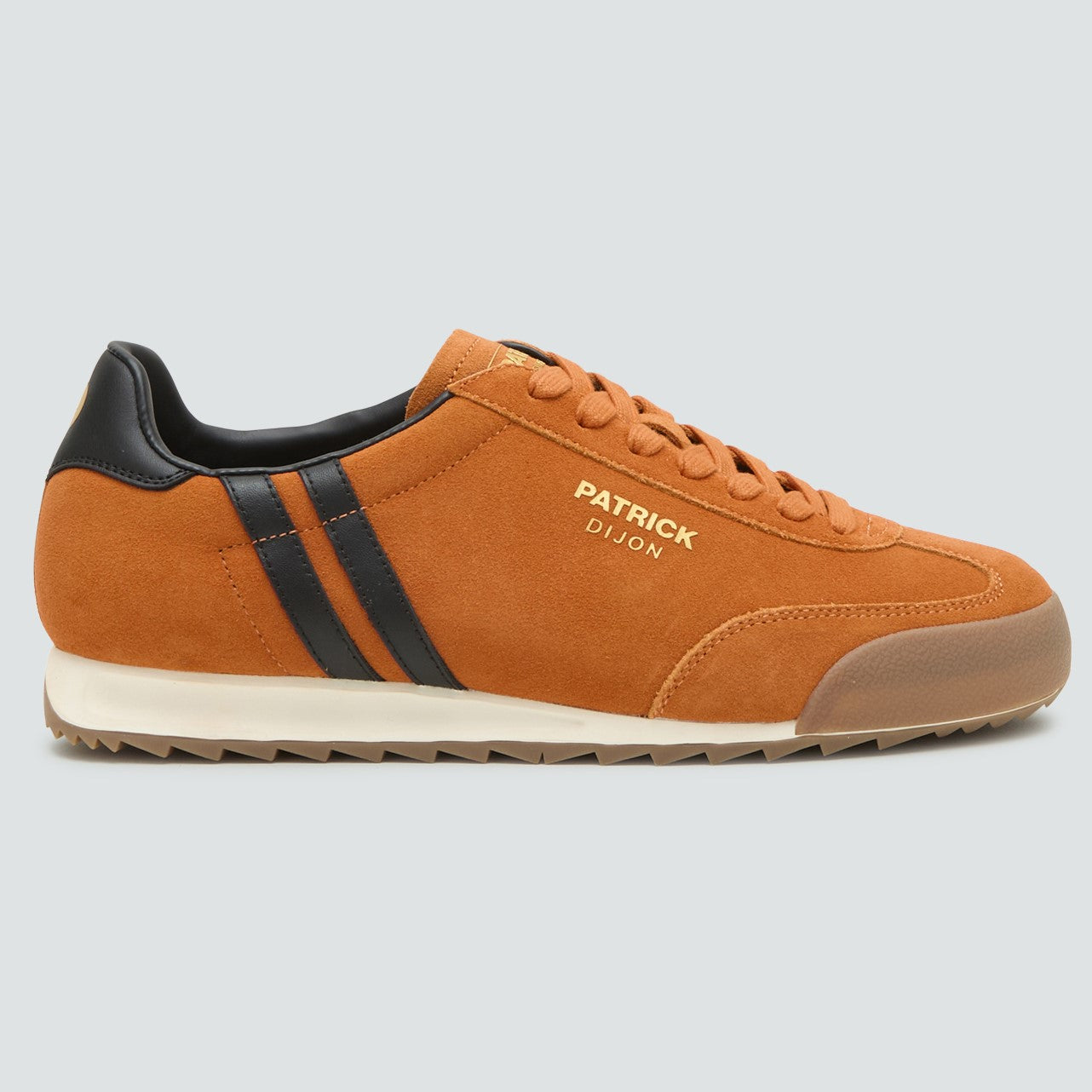 Patrick Dijon Runner Suede Trainer Orange / Black