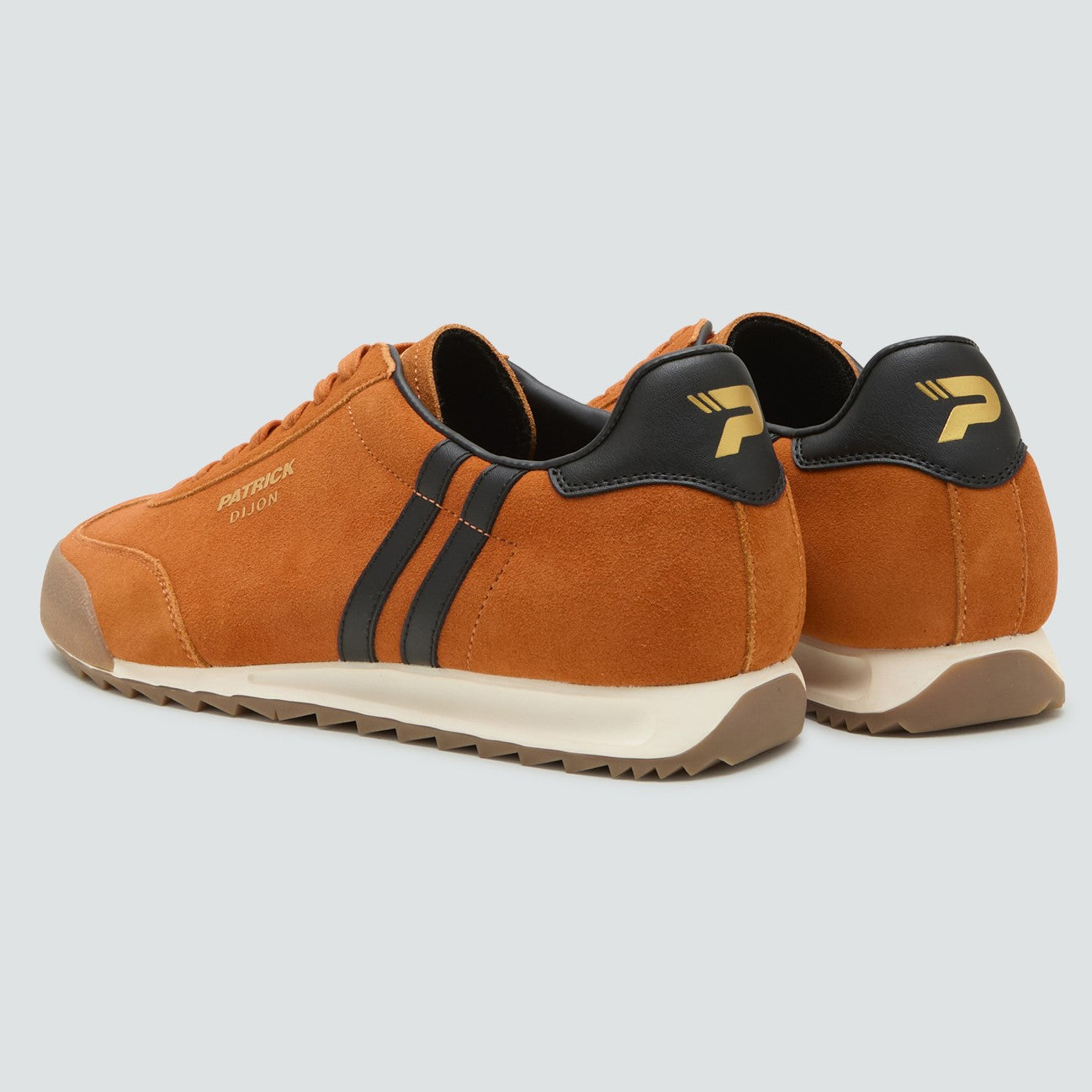 Patrick Dijon Runner Suede Trainer Orange / Black