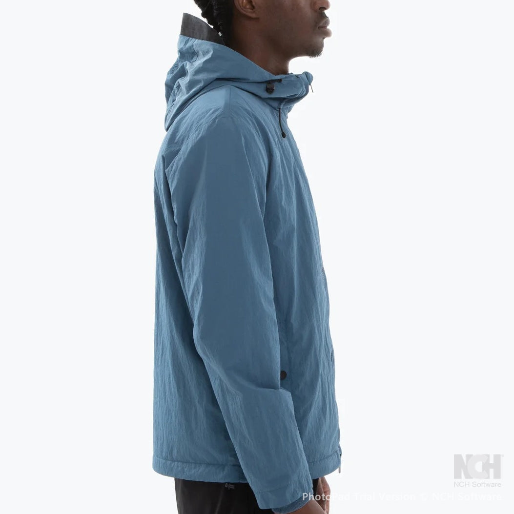 Peaceful Hooligan Fleece Lined Nylon Jacket Coppen Blue