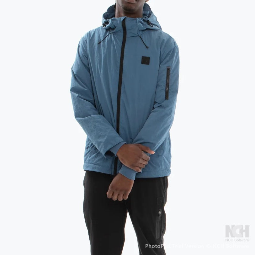 Peaceful Hooligan Fleece Lined Nylon Jacket Coppen Blue
