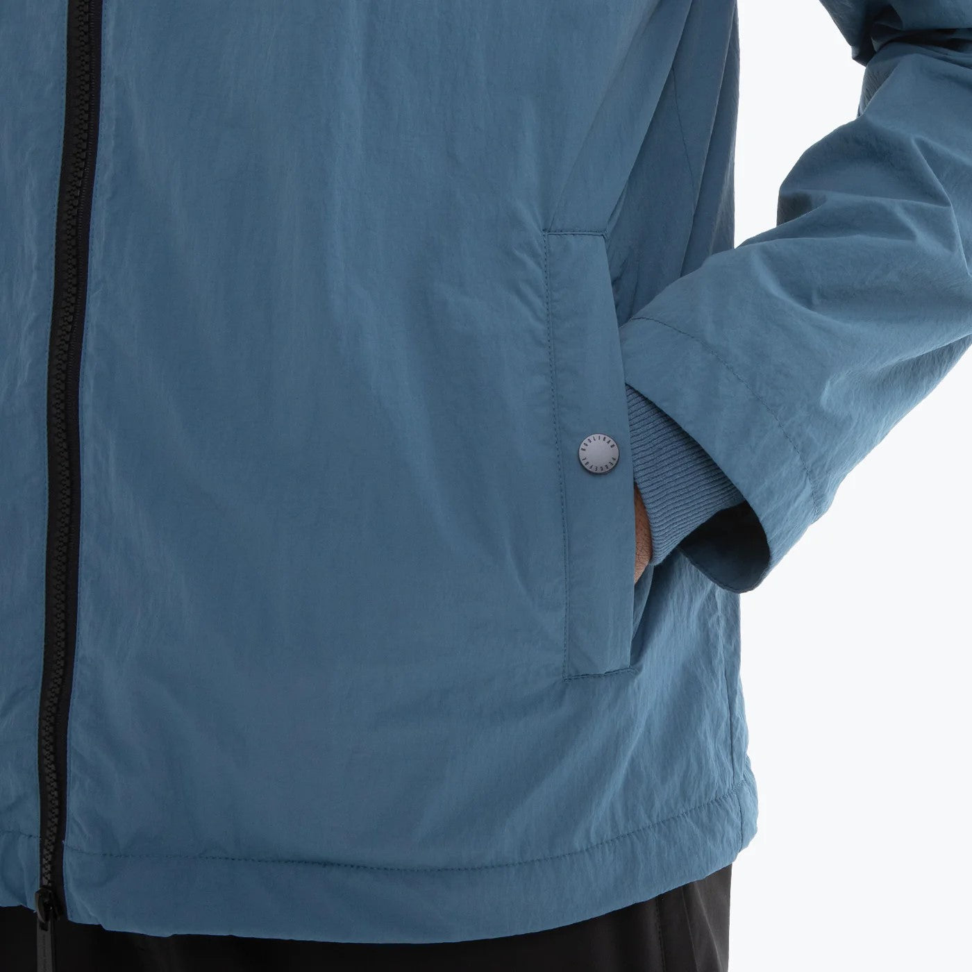 Peaceful Hooligan Fleece Lined Nylon Jacket Coppen Blue