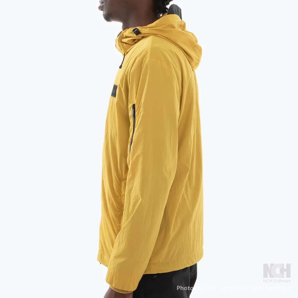 Peaceful Hooligan Fleece Lined Nylon Jacket Gold