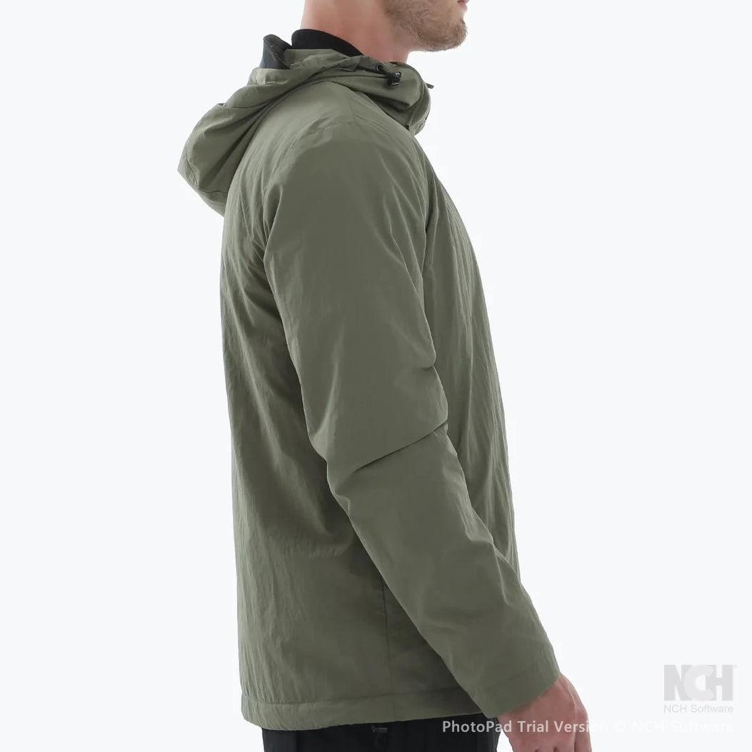 Peaceful Hooligan Fleece Lined Nylon Jacket Khaki