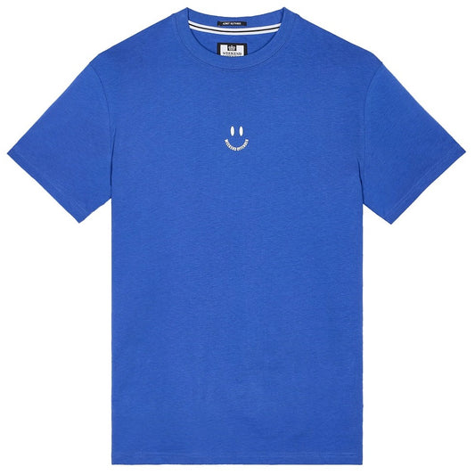 Weekend Offender Mini Rave Smiley T-Shirt Royal Blue