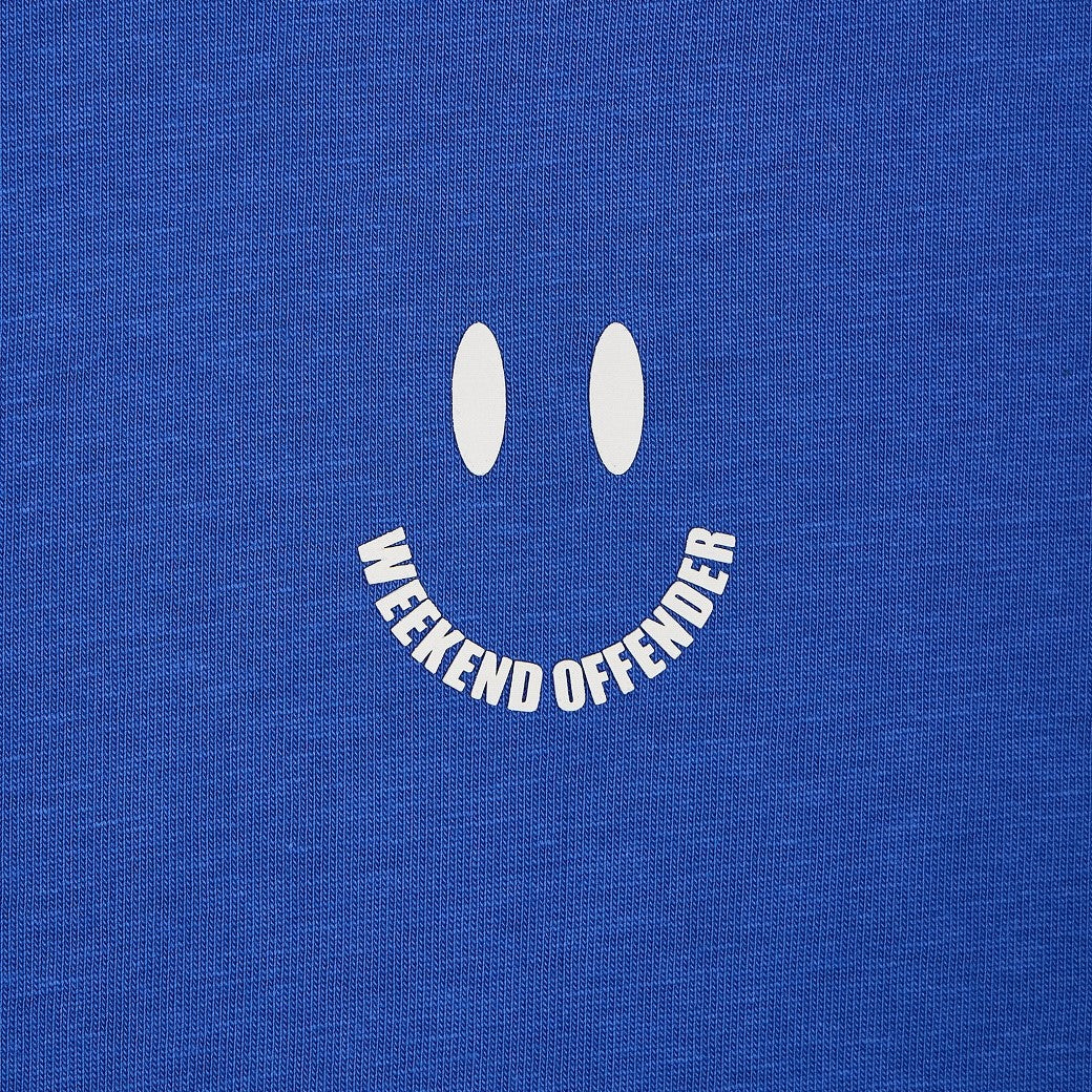 Weekend Offender Mini Rave Smiley T-Shirt Royal Blue