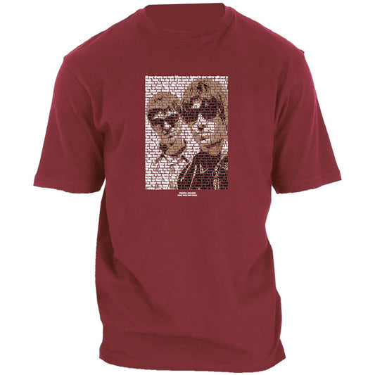 Peaceful Hooligan Oasis Morning Glory T-Shirt Dark Red