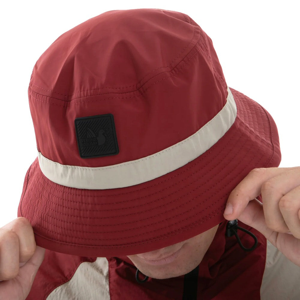 Peaceful Hooligan Supersonic Crinkle Nylon Bucket Hat Red