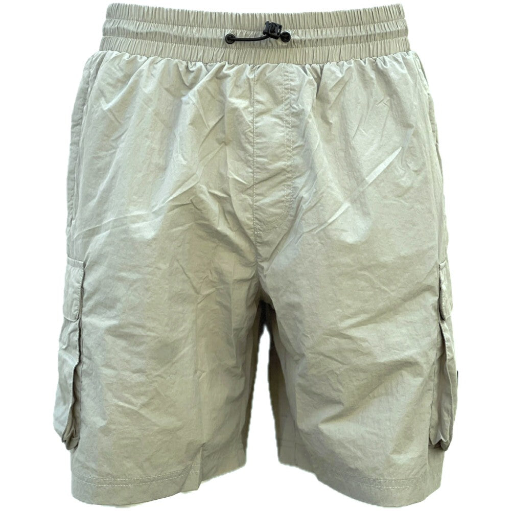 Peaceful Hooligan Supersonic Crinkle Nylon Cargo Shorts Stone